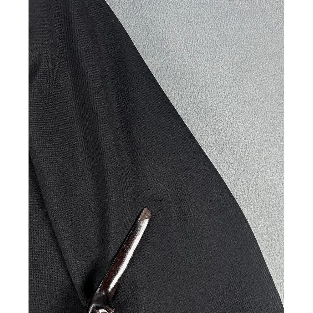 Hardwick Tuxedo Mens 44 Regular Black Worsted Wool 36x30 Pants USA Made